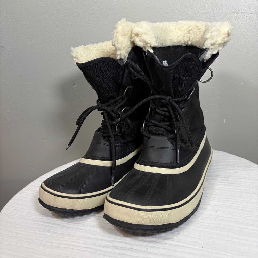 Sorel Winter Carnival Waterproof Boots Black NL1495-011 Womens‎ 10